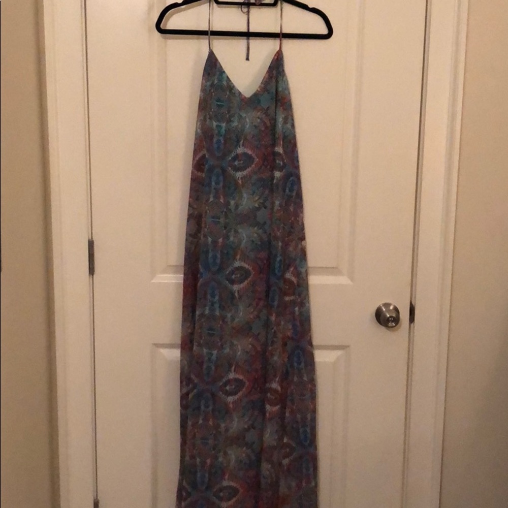 Show Me Your Mumu Halter Backless Maxi Dress